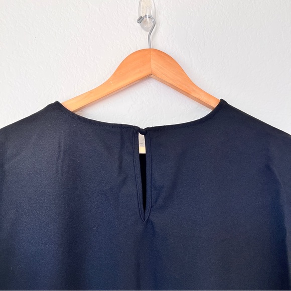 Who What Wear Black Boxy Short Sleeve Top Size Medium - Picture 6 of 7